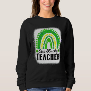 Sweatshirt Femmes Cool Un Professeur Lucky Rainbow St Patrick