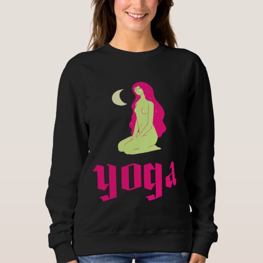 Sweatshirt Femmes de Yoga Moon (Devant)