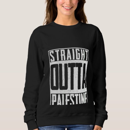 Sweatshirt Femmes directement devant la Palestine Palestine G (Devant)