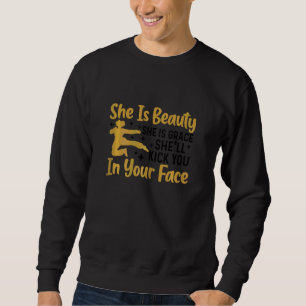 Sweatshirt Femmes Elle Est Belle Elle Est Grâce Elle Vous Don
