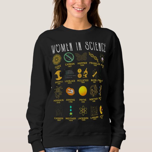 Sweatshirt Femmes En Science (Devant)