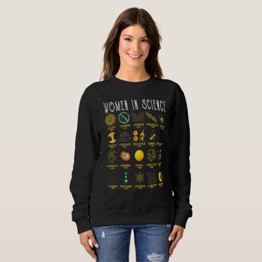 Sweatshirt Femmes En Science (Devant entier)