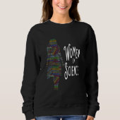 Sweatshirt Femmes En Science Femme Silhouette Word Remplissag (Devant)