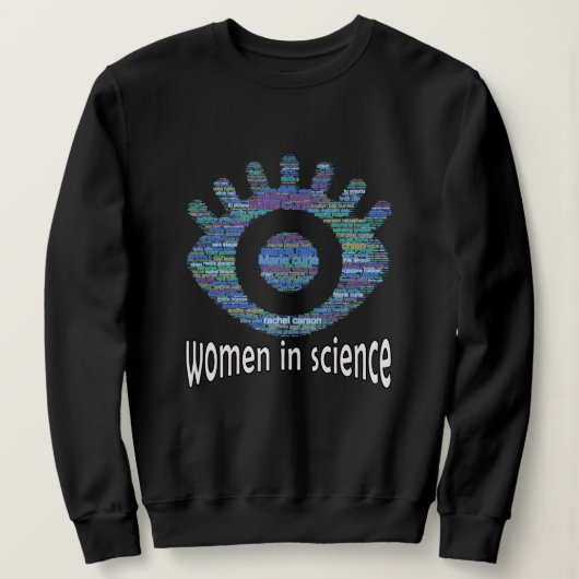 Sweatshirt Femmes En Science Filles Oeil Mot Conception (Design devant)
