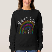 Sweatshirt Femmes En Science Rainbow Word Conception de rempl (Devant)