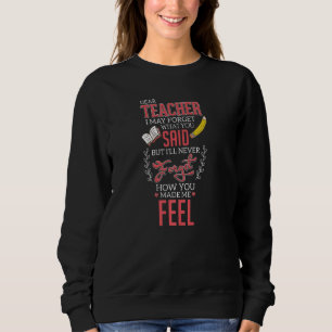 Sweatshirt Femmes enseignant lettre d'enseignant impression d