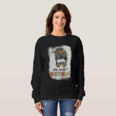 Sweatshirt Femmes femmes Bleached C'est mon 55e Mess d'annive (Devant entier)