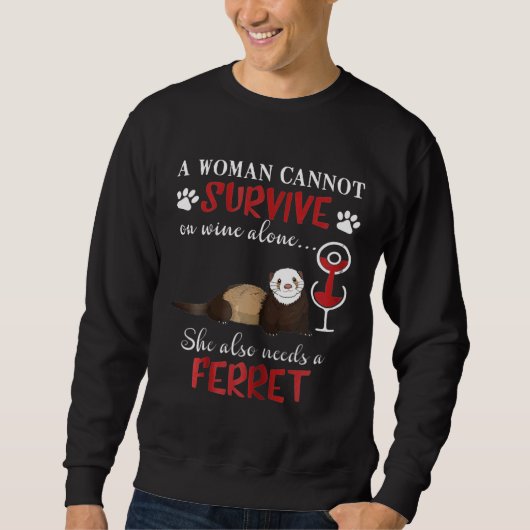 Sweatshirt Femmes Ferre Pour Ferret (Devant)