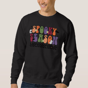 Sweatshirt Femmes Fête Florale Rétro Saison Épouvante Saison