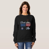 Sweatshirt Femmes Fier Garde côtière Maman U S Garde côtière (Devant entier)