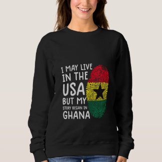 Sweatshirt Femmes Ghana Chemise Hommes Ghana Chemise Drapeau