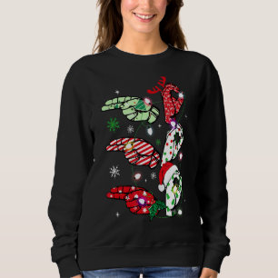 Sweatshirt Femmes Ho Ho Ho Langue Des Signes Asl Père Noël Me