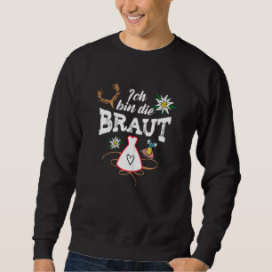 Sweatshirt Femmes Ich Bin Die Braut Jga Enterrement de Vie de