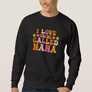 Sweatshirt Femmes J'adore qu'on m'appelle Nana Nana Grand-mèr