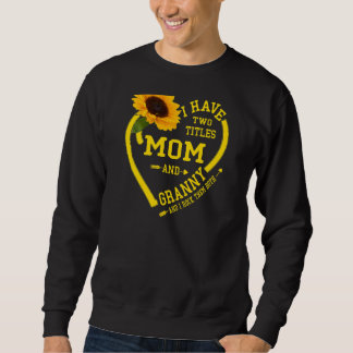 Sweatshirt Femmes J'Ai Deux Titres Maman Et Granny Mères Da