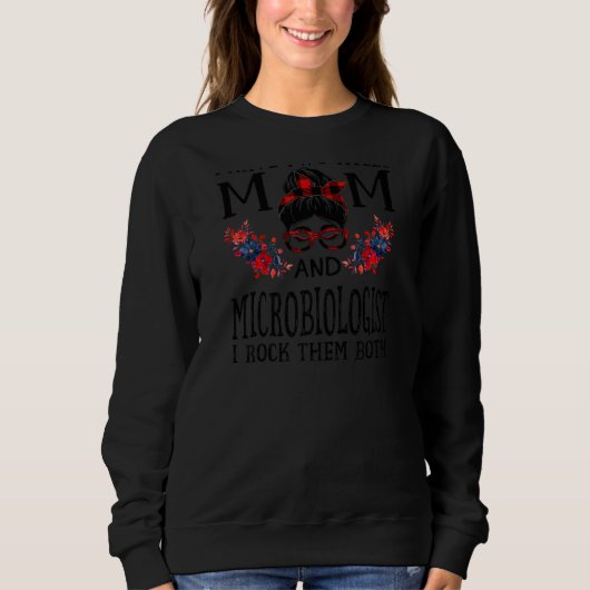 Sweatshirt Femmes J'Ai Deux Titres Maman Et Microbiologiste B (Devant)