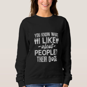 Sweatshirt Femmes J'aime le chien des autres personnes