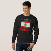 Sweatshirt Femmes Liban Fière D'Une Fier Libanaise (Devant entier)