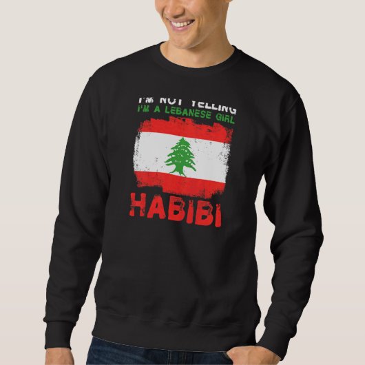 Sweatshirt Femmes Liban Fière D'Une Fier Libanaise (Devant)