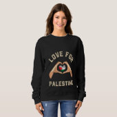 Sweatshirt Femmes Libérez la Palestine Gaza Drapeau arabe Lib (Devant entier)