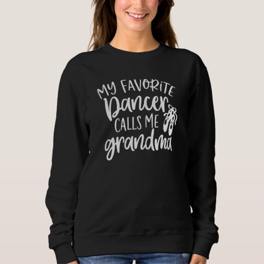 Sweatshirt Femmes Ma danseuse préférée M'appelle grand-mère F (Devant)