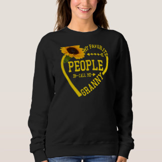 Sweatshirt FEMMES Mes Gens Favoris M'Appelent Granny Mères D