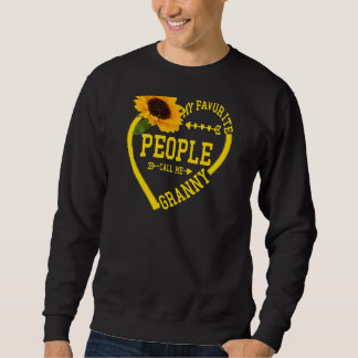 Sweatshirt FEMMES Mes Gens Favoris M'Appelent Granny Mères D