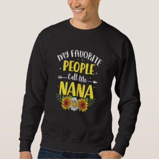 Sweatshirt FEMMES Mes Gens Favoris M'Appelent Nana Sunflower