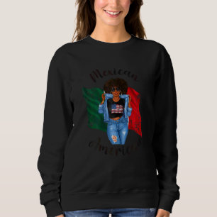 Sweatshirt Femmes Mexicain Américain Femmes Noires Femme Afro
