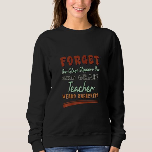 Sweatshirt Femmes mignonne Équipe de 3e année Enseignant de 3 (Devant)