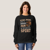 Sweatshirt Femmes Nouvelle-Zélande Kiwi Citation D'Oiseau Pou (Devant entier)