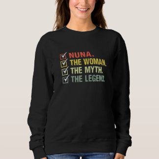 Sweatshirt Femmes Nuna La Femme Le Mythe La Légende Vintage