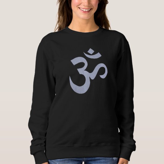 Sweatshirt Femmes Om Violet Mignon Aum (Devant)