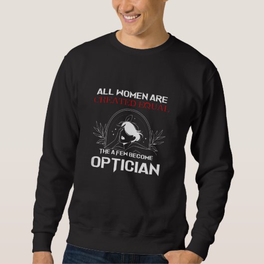 Sweatshirt Femmes Opticiens Optométristes Ophthalmol (Devant)