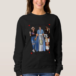 Sweatshirt Femmes Portoricaine Née Guatemala Sang Patriotique