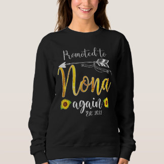 Sweatshirt Femmes promues à Nona 2022 Sunflower Mère's Da