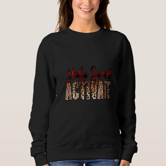 Sweatshirt Femmes Saint-Esprit Activer Saint-Esprit Leopard S (Devant)