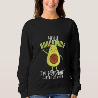 Sweatshirt Femmes Saint Guacamole Enceinte Fille Révéler bébé