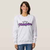 Sweatshirt FEMPIRE Logo Purple–Crown Empowerment Design (Devant entier)