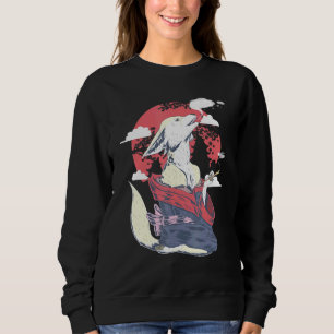 Sweatshirt Fennec Fox Art japonais Harajuku Retro esthétique