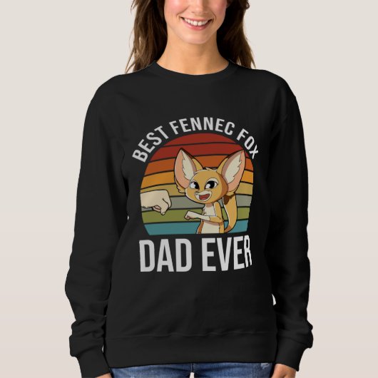 Sweatshirt Fennec Fox Dad Fennec Fox (Devant)