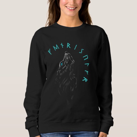 Sweatshirt Fenriswolf Nordic Viking Warrior Ragnarök (Devant)