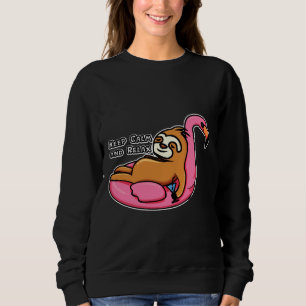Sweatshirt Fente De Refroidissement Conserver Le Calme Et Rel