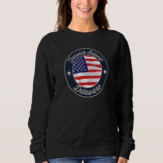 Sweatshirt Fenwick Island Patriotique Delaware Souvenir (Devant)