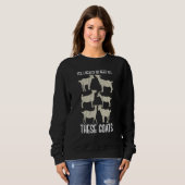 Sweatshirt Ferme de chèvres Animaux Fermier Chèvre (Devant entier)