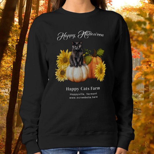 Sweatshirt Ferme de citrouilles Nom Saison d'automne