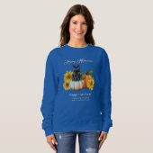 Sweatshirt Ferme de citrouilles Nom Saison d'automne (Devant entier)