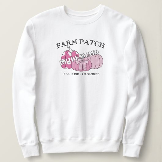Sweatshirt Ferme de demoiselle d'honneur Patch automnal Migno (Design devant)