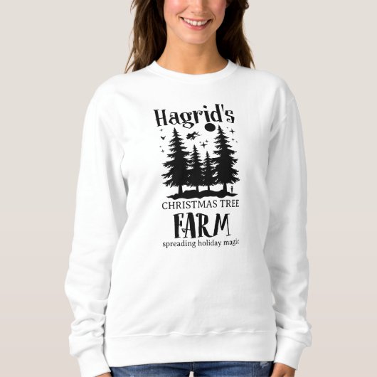 Sweatshirt Ferme de sapins de Noël de Hagrids (Devant)