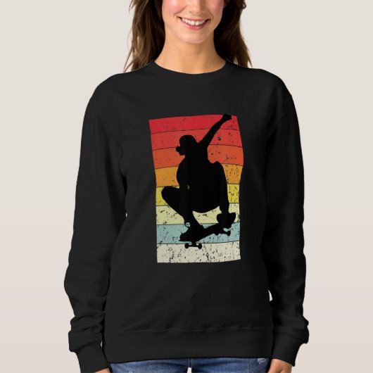 Sweatshirt Fermer Skate Sunset Electric Longboard Pro Skateb (Devant)
